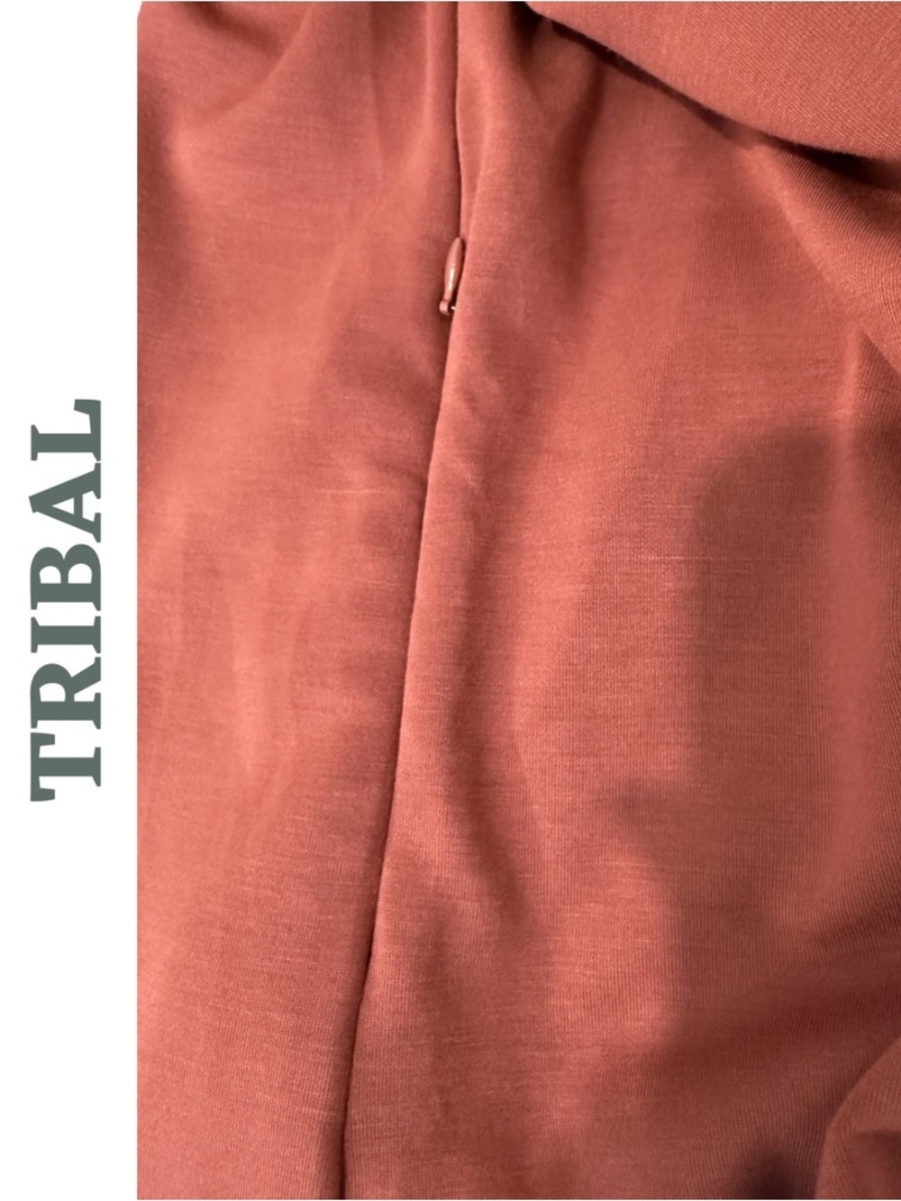 Tribal Mahogany Collared Pocket Dress Small Stretch - Picture 8 of 9